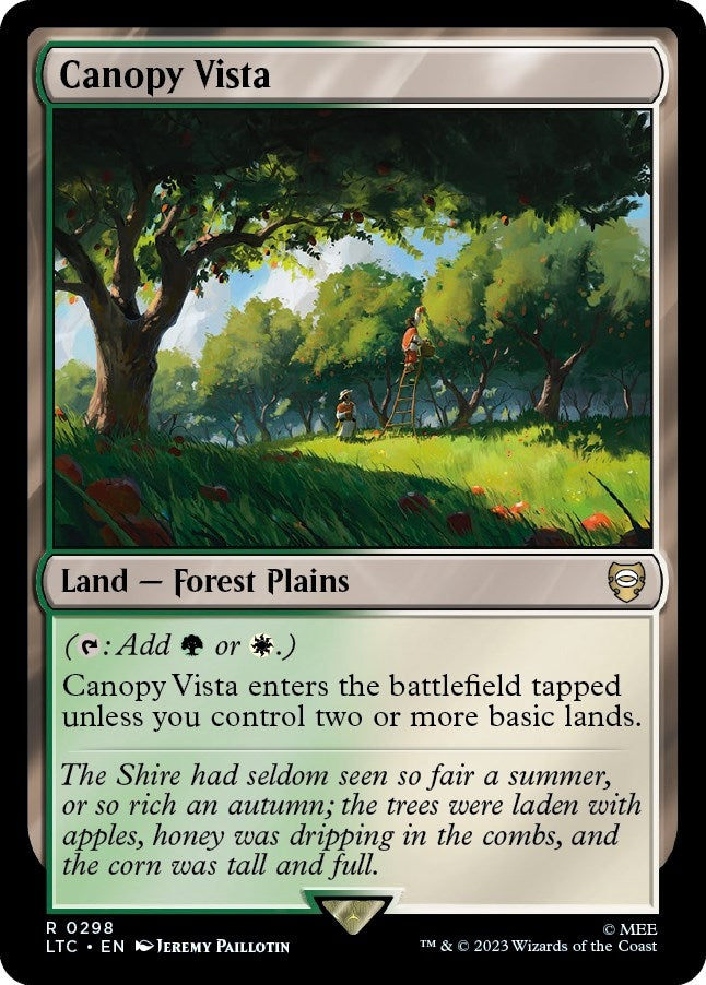 Image for Canopy Vista (Commander: The Lord of the Rings: Tales of Middle-earth) (298) - Magic: The Gathering