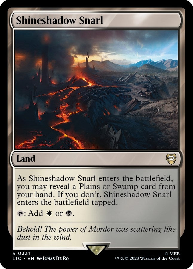 Image for Shineshadow Snarl (Commander: The Lord of the Rings: Tales of Middle-earth) (331) - Magic: The Gathering