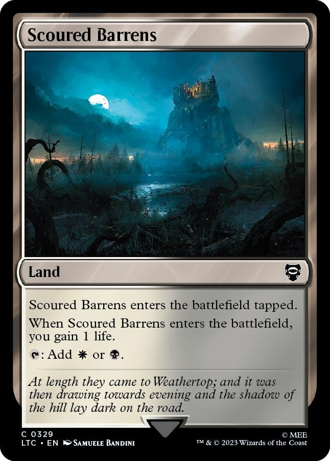 Image for Scoured Barrens (Commander: The Lord of the Rings: Tales of Middle-earth) (329) - Magic: The Gathering
