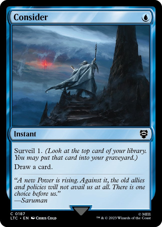 Image for Consider (Commander: The Lord of the Rings: Tales of Middle-earth) (187) - Magic: The Gathering