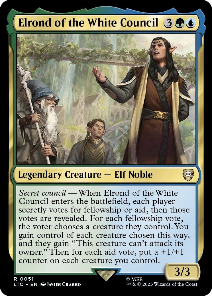 Image for Elrond of the White Council (Commander: The Lord of the Rings: Tales of Middle-earth) (51) - Magic: The Gathering