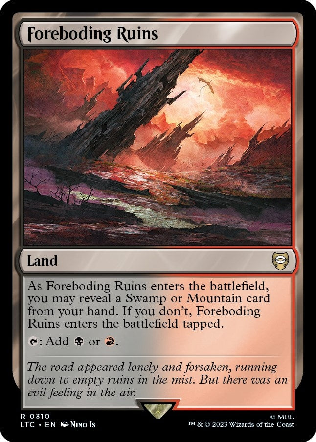 Image for Foreboding Ruins (Commander: The Lord of the Rings: Tales of Middle-earth) (310) - Magic: The Gathering