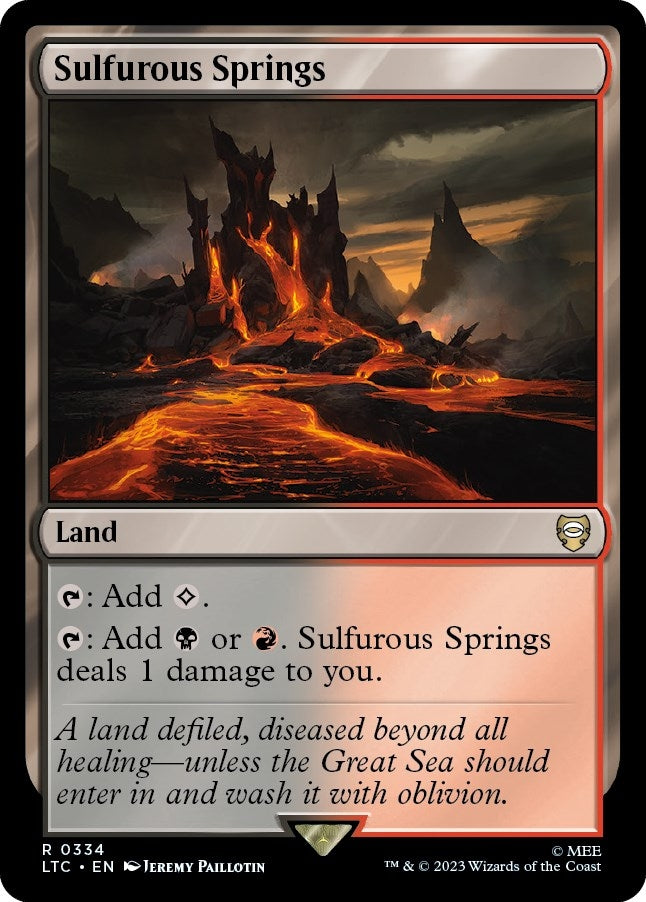 Image for Sulfurous Springs (Commander: The Lord of the Rings: Tales of Middle-earth) (334) - Magic: The Gathering