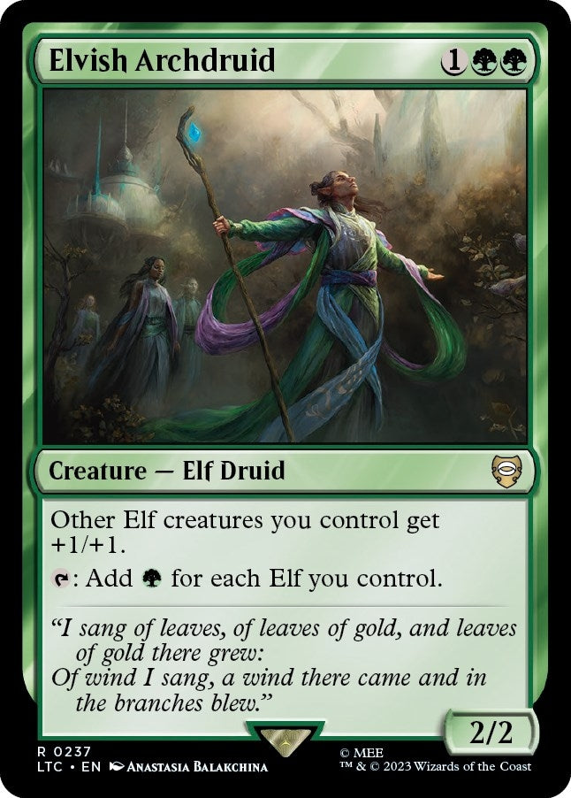 Image for Elvish Archdruid (Commander: The Lord of the Rings: Tales of Middle-earth) (237) - Magic: The Gathering