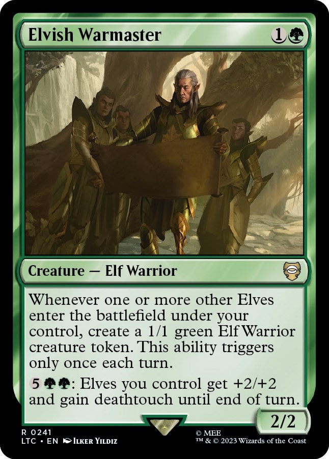Image for Elvish Warmaster (Commander: The Lord of the Rings: Tales of Middle-earth) (241) - Magic: The Gathering