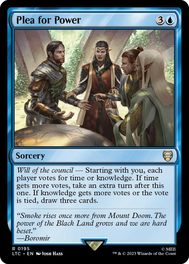 Image for Plea for Power (Commander: The Lord of the Rings: Tales of Middle-earth) (195) - Magic: The Gathering