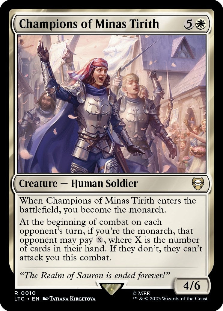 Image for Champions of Minas Tirith (Commander: The Lord of the Rings: Tales of Middle-earth) (10) - Magic: The Gathering