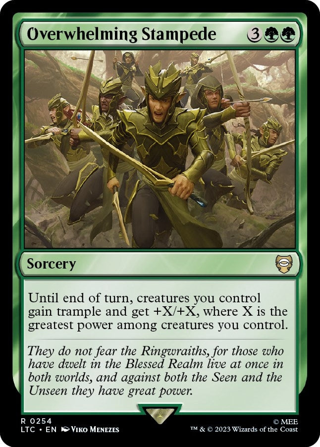 Image for Overwhelming Stampede (Commander: The Lord of the Rings: Tales of Middle-earth) (254) - Magic: The Gathering