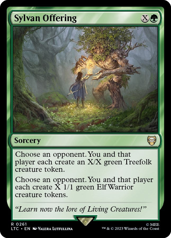 Image for Sylvan Offering (Commander: The Lord of the Rings: Tales of Middle-earth) (261) - Magic: The Gathering