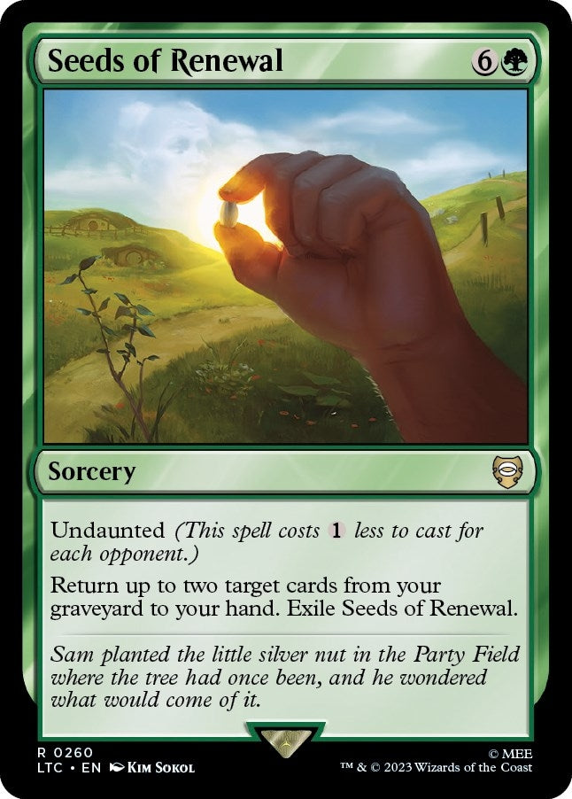 Image for Seeds of Renewal (Commander: The Lord of the Rings: Tales of Middle-earth) (260) - Magic: The Gathering