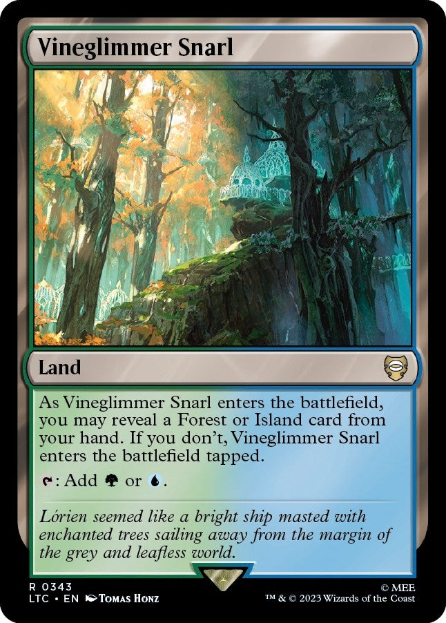Image for Vineglimmer Snarl (Commander: The Lord of the Rings: Tales of Middle-earth) (343) - Magic: The Gathering