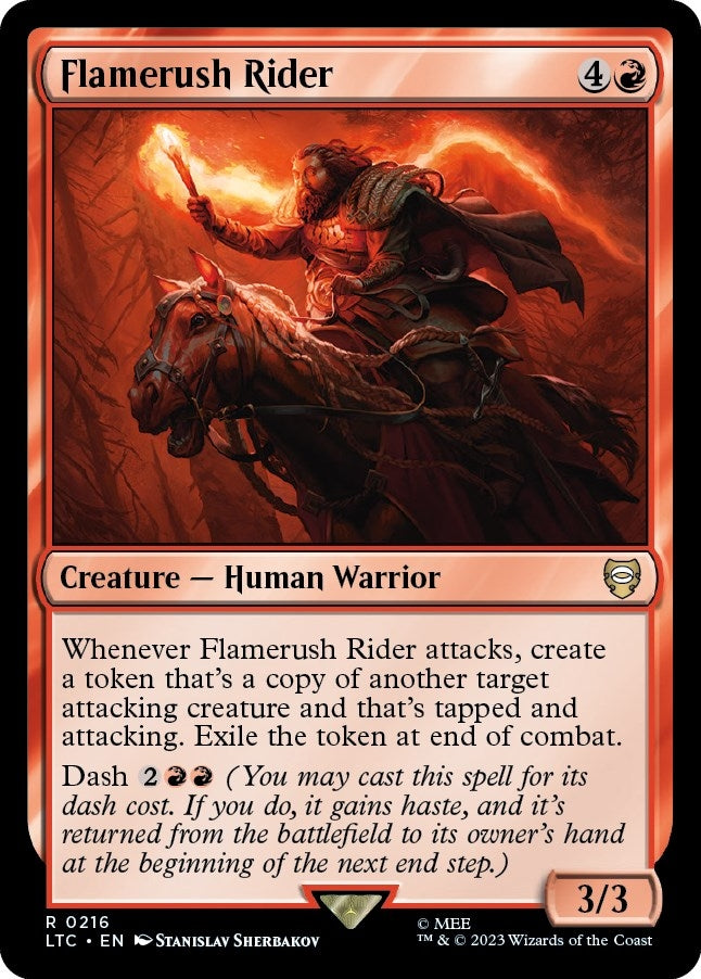 Image for Flamerush Rider (Commander: The Lord of the Rings: Tales of Middle-earth) (216) - Magic: The Gathering