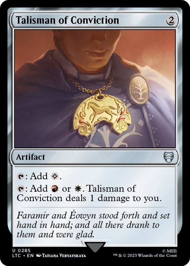 Image for Talisman of Conviction (Commander: The Lord of the Rings: Tales of Middle-earth) (285) - Magic: The Gathering