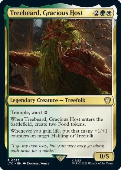 Image for Treebeard, Gracious Host (Commander: The Lord of the Rings: Tales of Middle-earth) (73) - Magic: The Gathering
