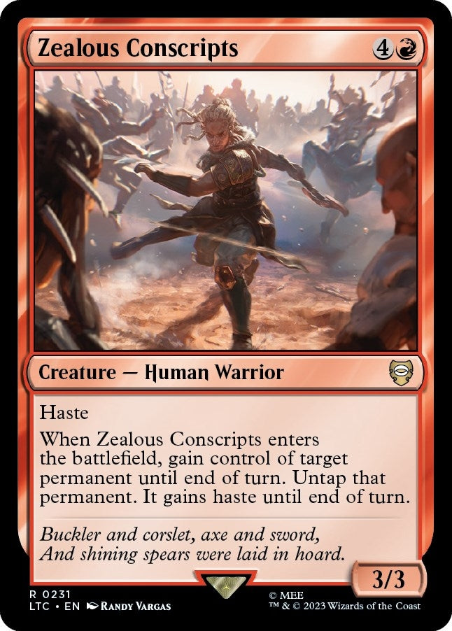 Image for Zealous Conscripts (Commander: The Lord of the Rings: Tales of Middle-earth) (231) - Magic: The Gathering