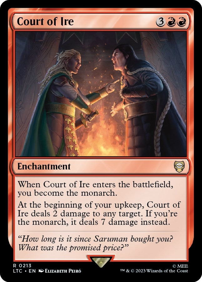 Image for Court of Ire (Commander: The Lord of the Rings: Tales of Middle-earth) (213) - Magic: The Gathering