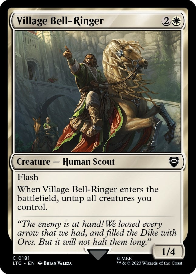 Image for Village Bell-Ringer (Commander: The Lord of the Rings: Tales of Middle-earth) (181) - Magic: The Gathering