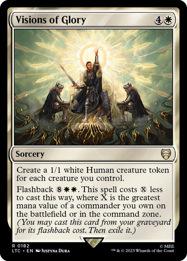 Image for Visions of Glory (Commander: The Lord of the Rings: Tales of Middle-earth) (182) - Magic: The Gathering