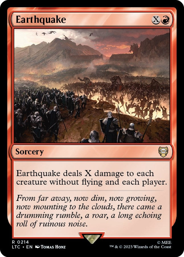 Image for Earthquake (Commander: The Lord of the Rings: Tales of Middle-earth) (214) - Magic: The Gathering