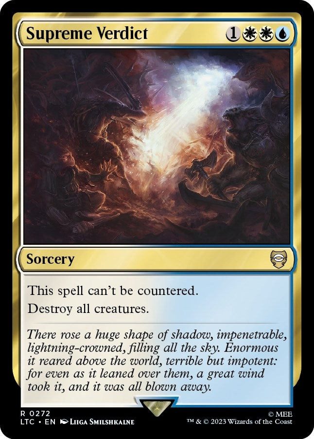 Image for Supreme Verdict (Commander: The Lord of the Rings: Tales of Middle-earth) (272) - Magic: The Gathering