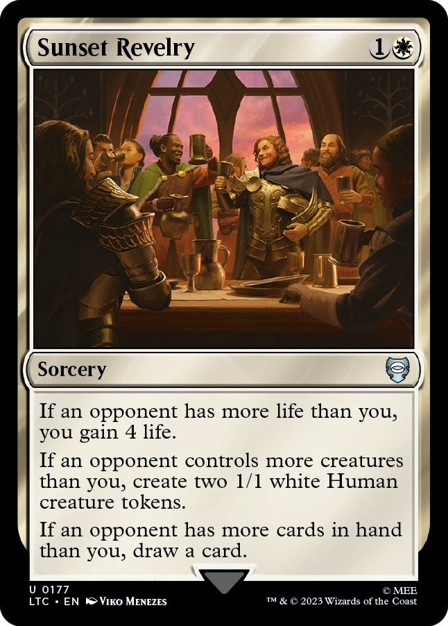 Image for Sunset Revelry (Commander: The Lord of the Rings: Tales of Middle-earth) (177) - Magic: The Gathering