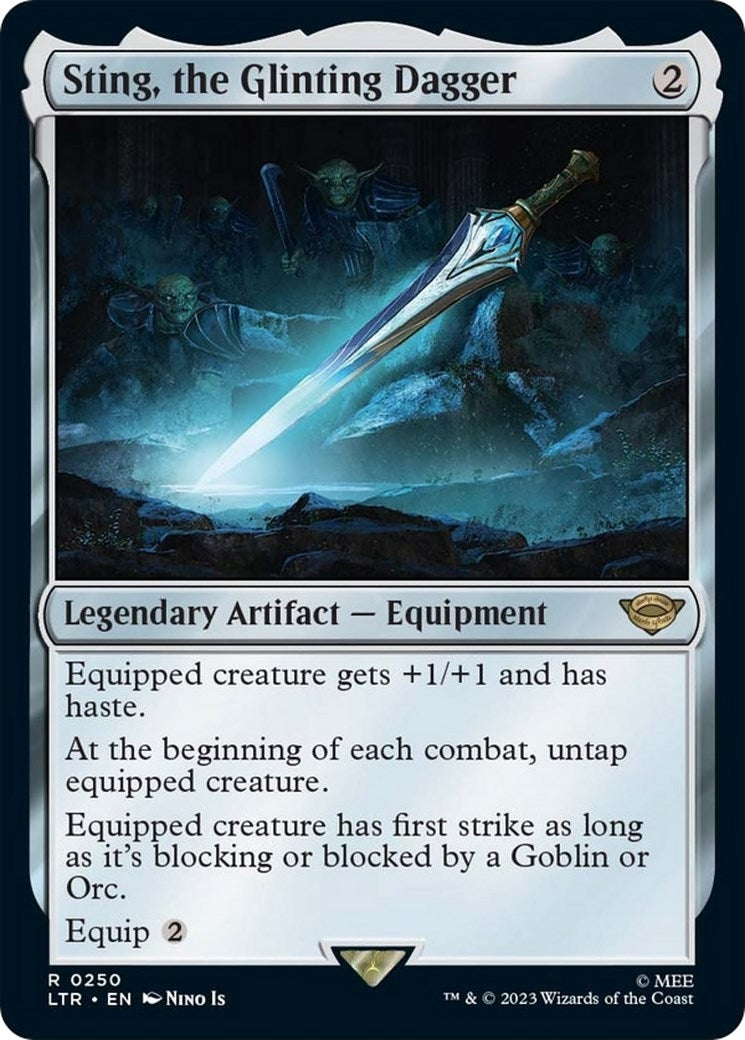 Image for Sting, the Glinting Dagger (Universes Beyond: The Lord of the Rings: Tales of Middle-earth) (250) - Magic: The Gathering