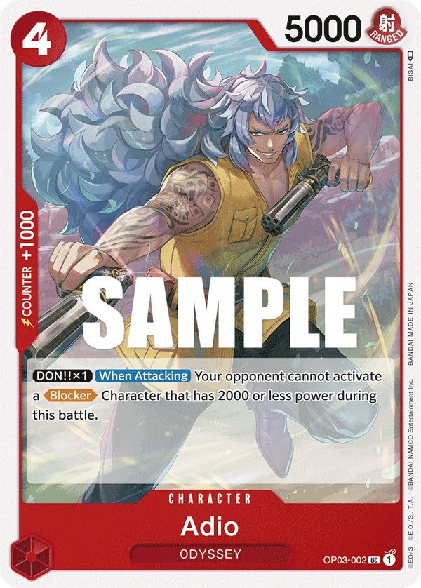 Image for Adio (Pillars of Strength) (OP03-002) - One Piece Card Game