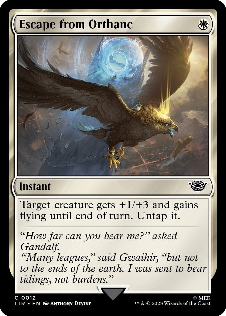 Image for Escape from Orthanc (Universes Beyond: The Lord of the Rings: Tales of Middle-earth) (12) - Magic: The Gathering