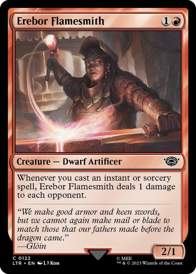 Image for Erebor Flamesmith (Universes Beyond: The Lord of the Rings: Tales of Middle-earth) (122) - Magic: The Gathering