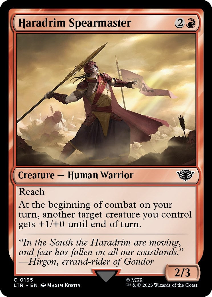 Image for Haradrim Spearmaster (Universes Beyond: The Lord of the Rings: Tales of Middle-earth) (135) - Magic: The Gathering
