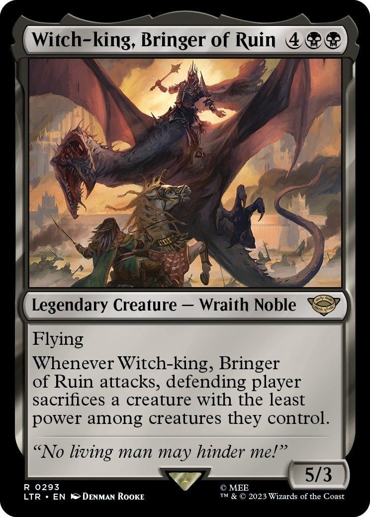 Image for Witch-king, Bringer of Ruin (Universes Beyond: The Lord of the Rings: Tales of Middle-earth) (293) - Magic: The Gathering