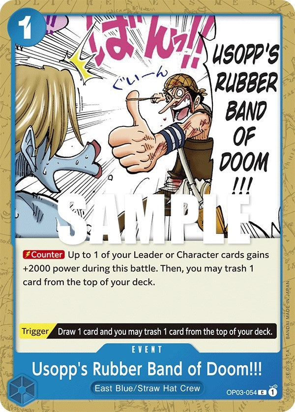 Image for Usopp's Rubber Band of Doom!!! (Pillars of Strength) (OP03-054) - One Piece Card Game