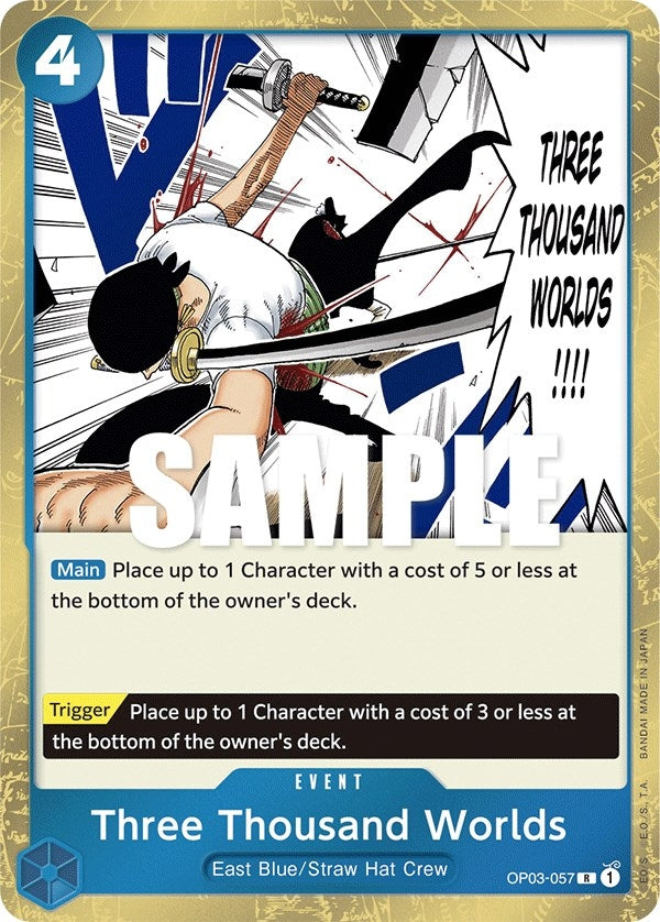 Image for Three Thousand Worlds (Pillars of Strength) (OP03-057) - One Piece Card Game