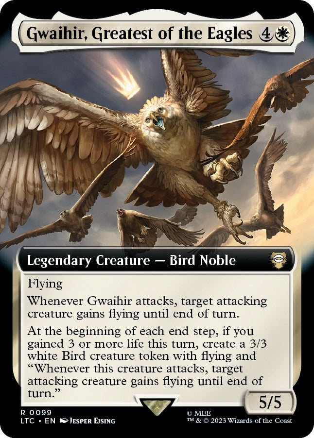 Image for Gwaihir, Greatest of the Eagles (Extended Art) (Commander: The Lord of the Rings: Tales of Middle-earth) (99) - Magic: The Gathering