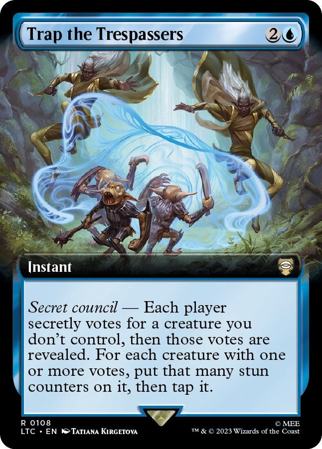 Image for Trap the Trespassers (Extended Art) (Commander: The Lord of the Rings: Tales of Middle-earth) (108) - Magic: The Gathering