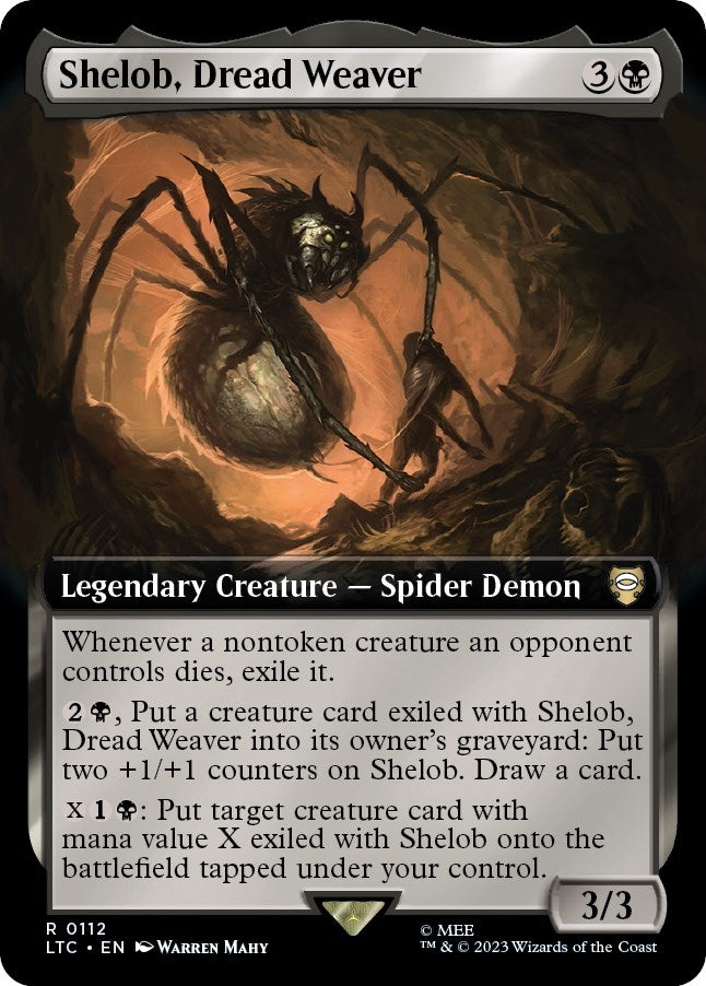 Image for Shelob, Dread Weaver (Extended Art) (Commander: The Lord of the Rings: Tales of Middle-earth) (112) - Magic: The Gathering