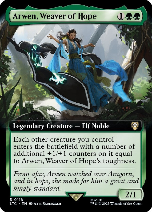 Image for Arwen, Weaver of Hope (Extended Art) (Commander: The Lord of the Rings: Tales of Middle-earth) (118) - Magic: The Gathering