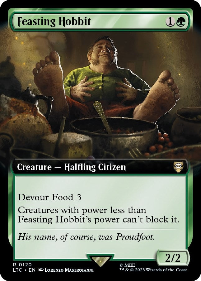 Image for Feasting Hobbit (Extended Art) (Commander: The Lord of the Rings: Tales of Middle-earth) (120) - Magic: The Gathering