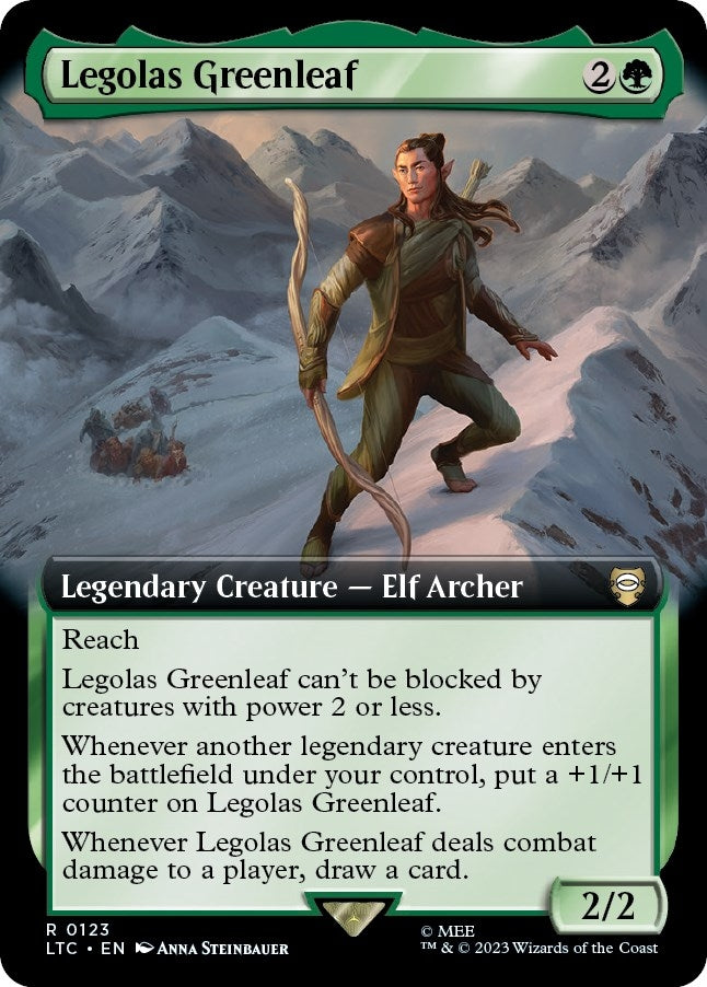 Image for Legolas Greenleaf (Extended Art) (Commander: The Lord of the Rings: Tales of Middle-earth) (123) - Magic: The Gathering