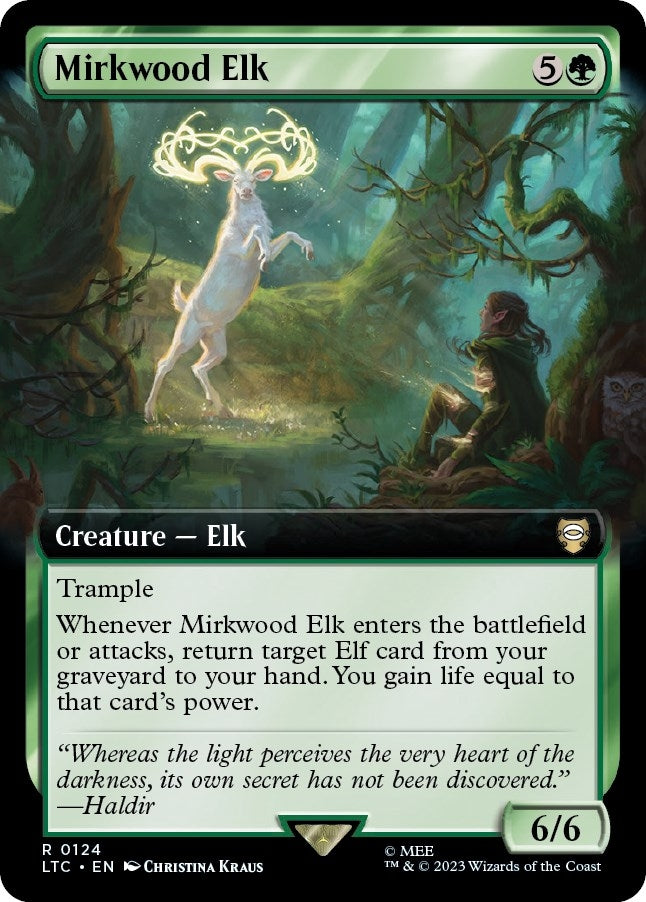 Image for Mirkwood Elk (Extended Art) (Commander: The Lord of the Rings: Tales of Middle-earth) (124) - Magic: The Gathering