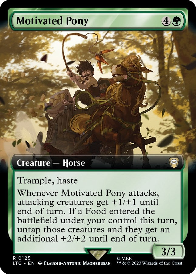 Image for Motivated Pony (Extended Art) (Commander: The Lord of the Rings: Tales of Middle-earth) (125) - Magic: The Gathering