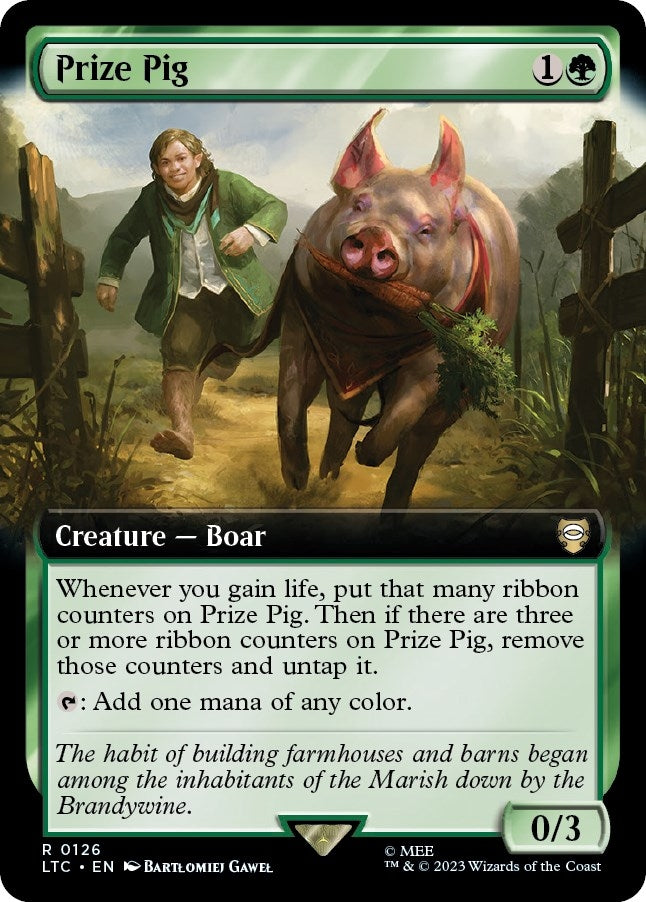 Image for Prize Pig (Extended Art) (Commander: The Lord of the Rings: Tales of Middle-earth) (126) - Magic: The Gathering