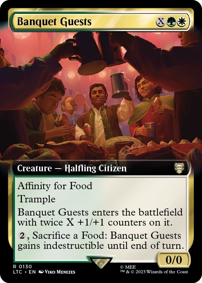 Image for Banquet Guests (Extended Art) (Commander: The Lord of the Rings: Tales of Middle-earth) (130) - Magic: The Gathering
