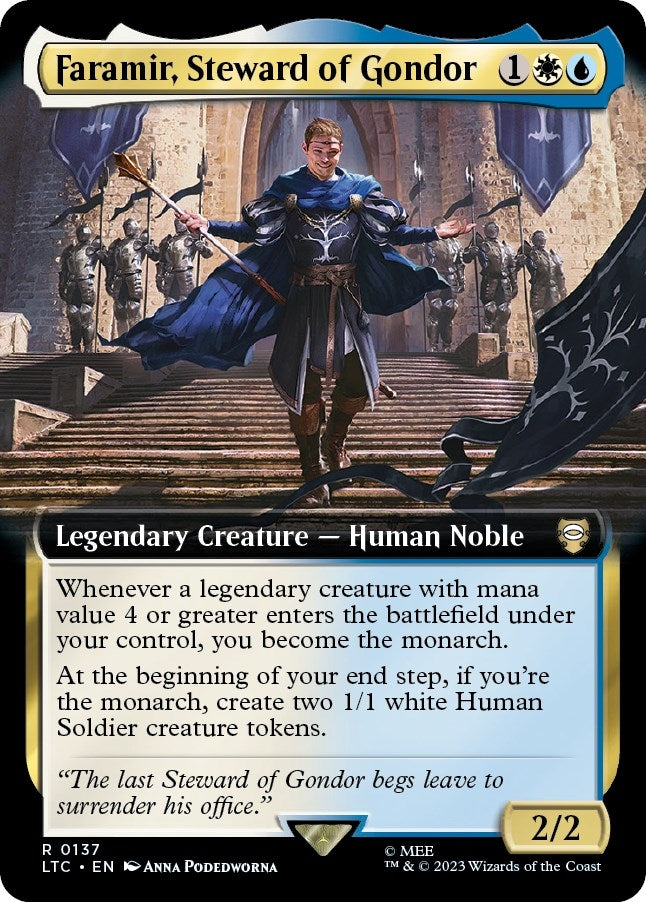 Image for Faramir, Steward of Gondor (Extended Art) (Commander: The Lord of the Rings: Tales of Middle-earth) (137) - Magic: The Gathering