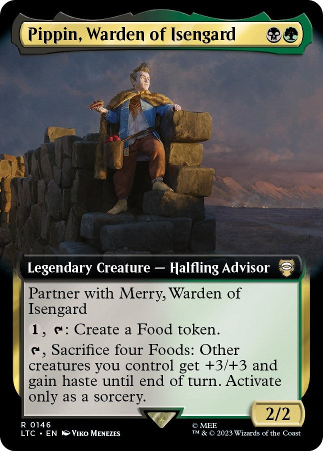 Image for Pippin, Warden of Isengard (Extended Art) (Commander: The Lord of the Rings: Tales of Middle-earth) (146) - Magic: The Gathering