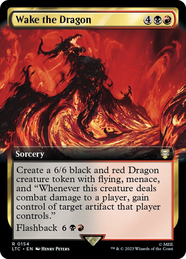 Image for Wake the Dragon (Extended Art) (Commander: The Lord of the Rings: Tales of Middle-earth) (154) - Magic: The Gathering