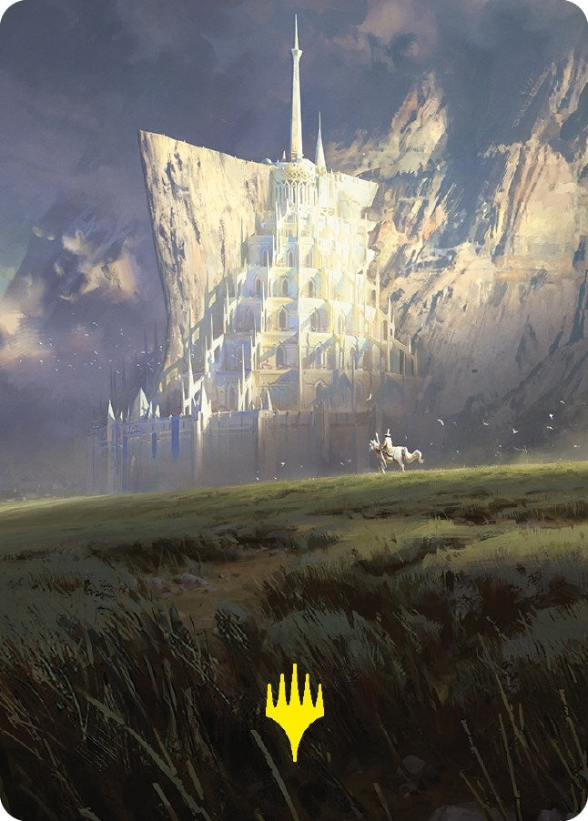 Image for Minas Tirith Art Card (Gold-Stamped Signature) (Art Series: Universes Beyond: The Lord of the Rings: Tales of Middle-earth) (55) - Magic: The Gathering