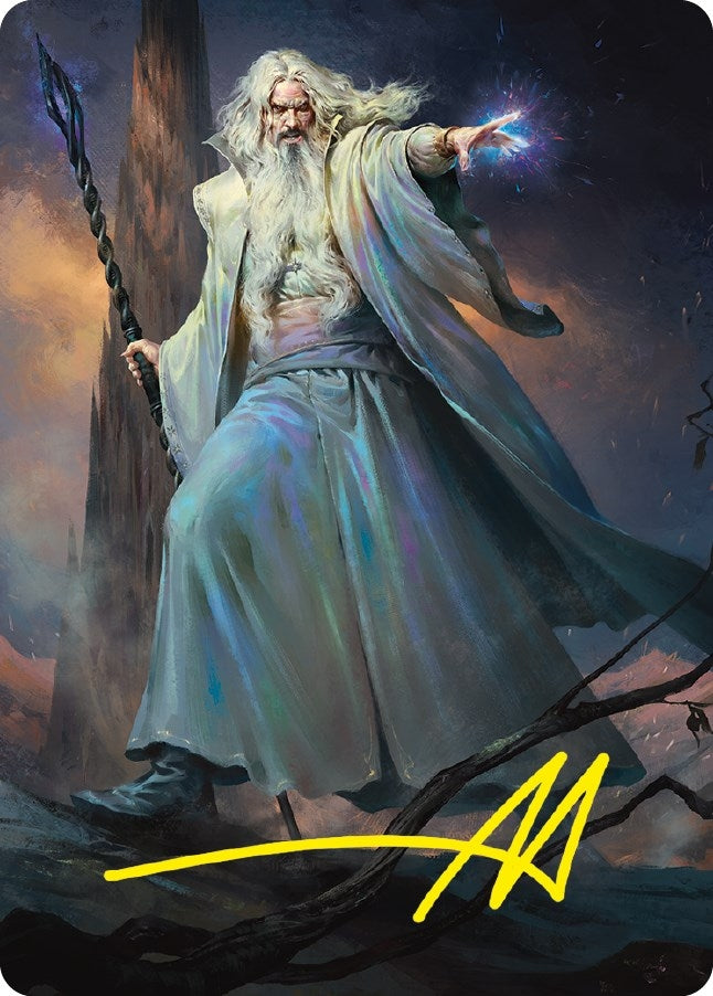 Image for Saruman of Many Colors Art Card (Gold-Stamped Signature) (Art Series: Universes Beyond: The Lord of the Rings: Tales of Middle-earth) (20) - Magic: The Gathering