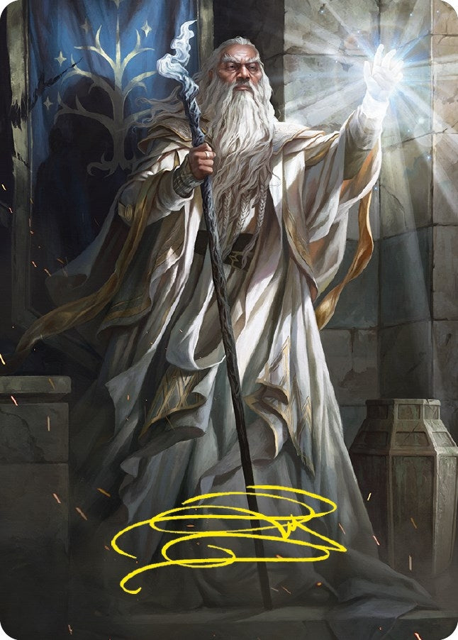 Image for Gandalf the White Art Card (Gold-Stamped Signature) (Art Series: Universes Beyond: The Lord of the Rings: Tales of Middle-earth) (3) - Magic: The Gathering