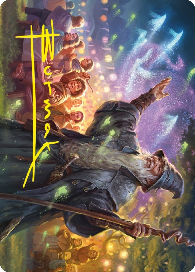 Image for Gandalf, Friend of the Shire Art Card (Gold-Stamped Signature) (Art Series: Universes Beyond: The Lord of the Rings: Tales of Middle-earth) (5) - Magic: The Gathering